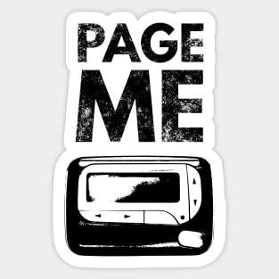 Page me Sticker